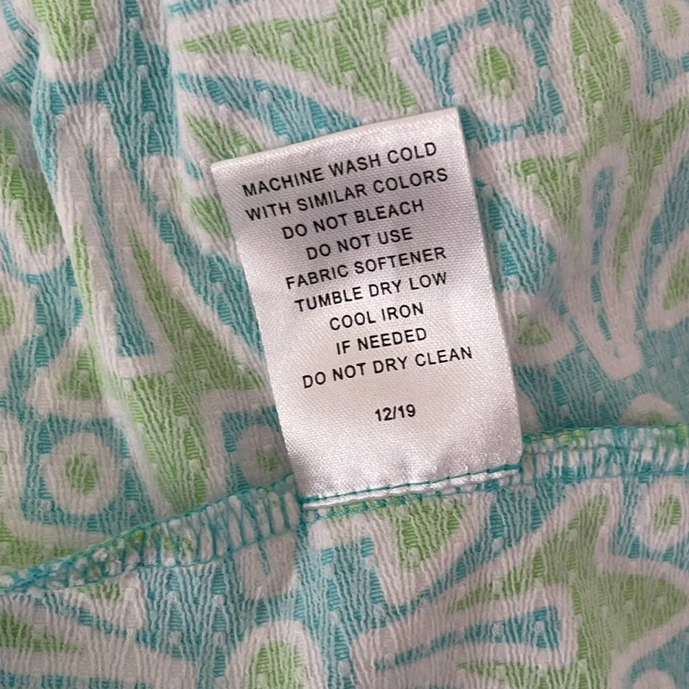 Ibkul Women's Golf Dress Medium Green Blue Active Long Sleeve Mesh Knee Length - Picture 6 of 7